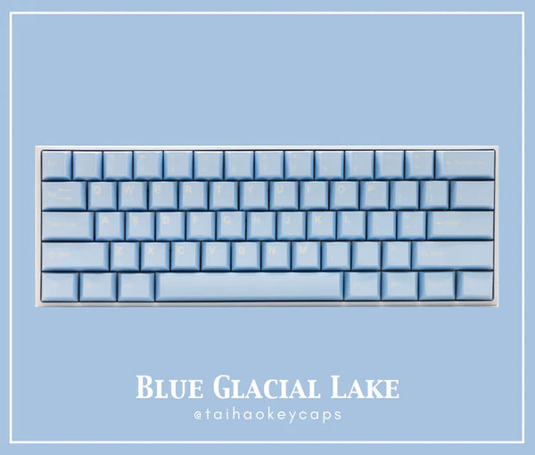 TaiHao Cubic Profile 150 KEYS Blue Glacial Lake ABS Keycap SKU#T01BG101